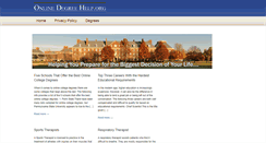 Desktop Screenshot of onlinedegreehelp.org