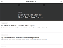 Tablet Screenshot of onlinedegreehelp.org